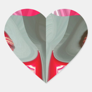 Pegatina En Forma De Corazón hermoso diseño de ART por motivos geométricos de c