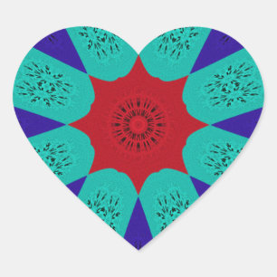 Pegatina En Forma De Corazón Hermoso Diseño Femenino Egipcio Asombroso Color