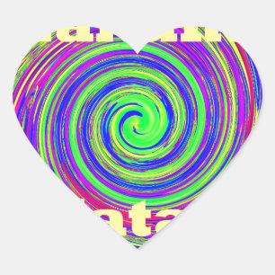 Pegatina En Forma De Corazón Hermoso Increíble Colorido Vector Geométrico Girat
