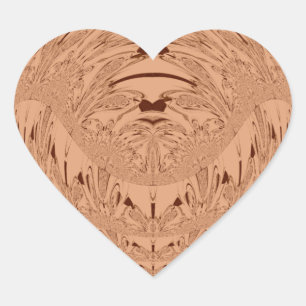 Pegatina En Forma De Corazón Hermoso y encantador patrón de vector de cabeza de
