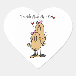 Pegatina En Forma De Corazón Hija - Camisetas y regalos locos por mi mamá