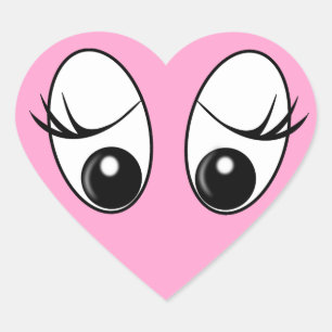 Pegatina En Forma De Corazón Hola