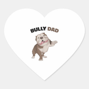 Pegatina En Forma De Corazón Hombre divertido del dueño del perro del búho esta