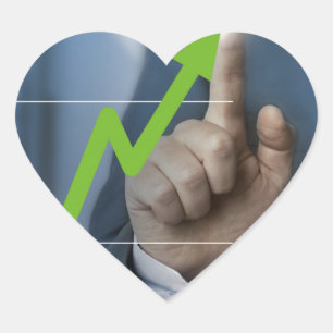 Pegatina En Forma De Corazón Hombre mostrando el concepto de pantalla táctil de