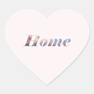 Pegatina En Forma De Corazón Home.