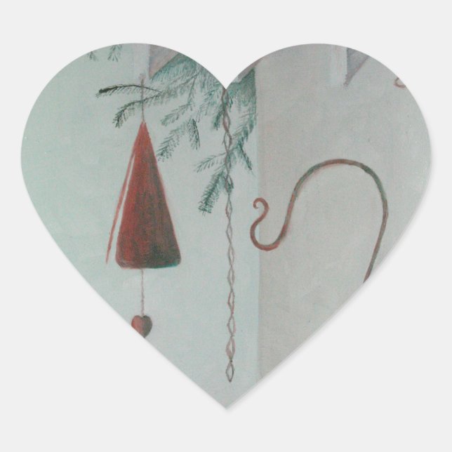 Pegatina En Forma De Corazón Hook y Chime (Anverso)