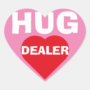 Pegatina En Forma De Corazón Hug Dealer