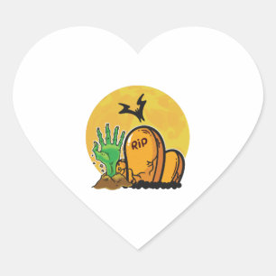 Pegatina En Forma De Corazón humor fácil de los disfraces de Halloween