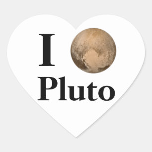 Pegatina En Forma De Corazón I Heart Pluto