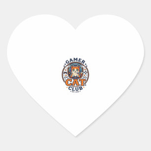 Pegatina En Forma De Corazón Idea de regalo para mamá gata jugadora - Gamer Cat