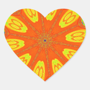 Pegatina En Forma De Corazón Impresión de arte de estilo samba