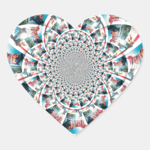 Pegatina En Forma De Corazón Impresión de arte keniano en taxistas kenianos