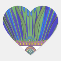 Impresión de diseño de arte decorativo negro azul 