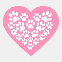 Impresión de la hoja rosa del corazón corto