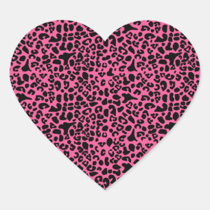 Pegatina En Forma De Corazón Impresión de Leopardo Moderno Moderno y Caliente d