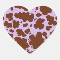 Impresión moderna sobre la piel de vaca morada y l