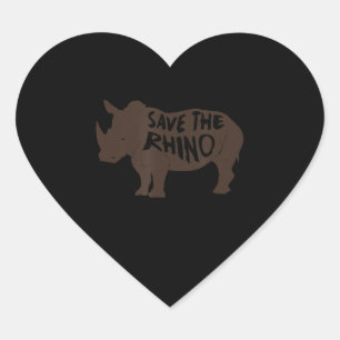 Pegatina En Forma De Corazón Impresionante Guardar Versión De Luz Rhino T