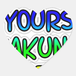 Pegatina En Forma De Corazón Imprime Arte Hakuna Matata Manténlo Tuyo