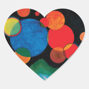 Pegatina En Forma De Corazón Impulso más profundo de Wassily Kandinsky