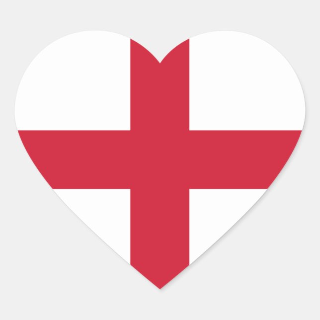 Pegatina En Forma De Corazón inglaterra (Anverso)