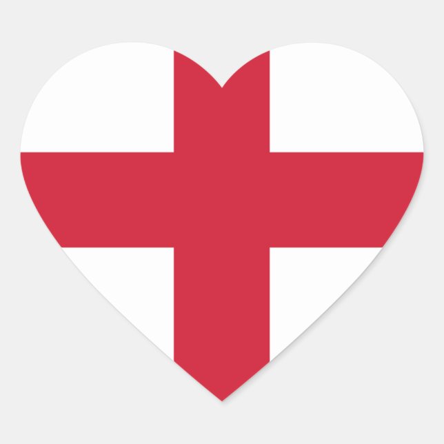 Pegatina En Forma De Corazón inglaterra (Anverso)