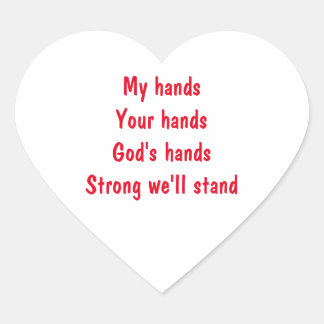 Pegatina En Forma De Corazón Inspirational Heart Sticker