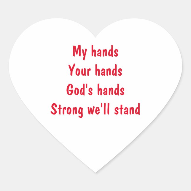 Pegatina En Forma De Corazón Inspirational Heart Sticker (Anverso)