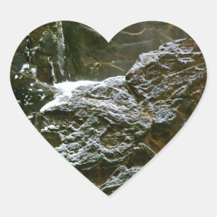 PEGATINA EN FORMA DE CORAZÓN INVIERNO EN LA CASA DE LA NOVIA DE YOSEMITE