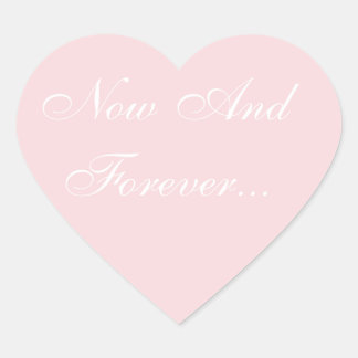 Pegatina En Forma De Corazón Invitación de boda rosa pálido