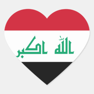 Pegatina En Forma De Corazón iraq
