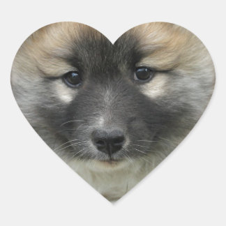 Pegatina En Forma De Corazón Islandhund
