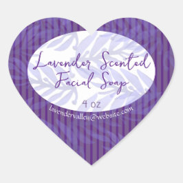 Pegatina En Forma De Corazón Jabón perfumado de lavanda