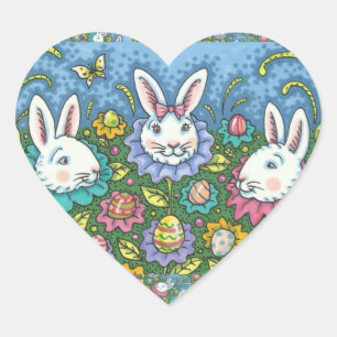 PEGATINA EN FORMA DE CORAZÓN JARDÍN DE HUEVOS DE ORIENTE SIMILAR, FLORES DE RAB