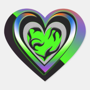 Pegatina En Forma De Corazón Jealousy
