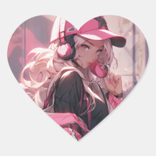 Pegatina En Forma De Corazón jefe chica