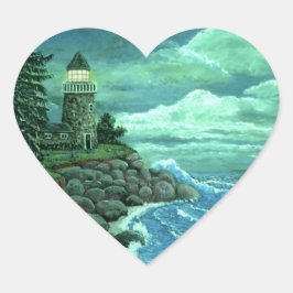Pegatina En Forma De Corazón JERRYS LIGHTHOUSE by Ave from ArtRave