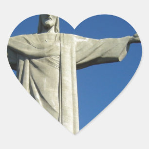 Pegatina En Forma De Corazón Jesucristo