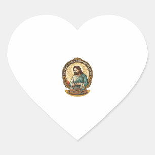 Pegatina En Forma De Corazón Jesús Bola de Yoga Completamente Desinflada Humor 