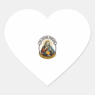 Pegatina En Forma De Corazón Jesús Dejó Caer Panqueque Perfecto Al Dar La Vuelt