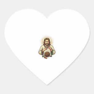 Pegatina En Forma De Corazón Jesús Dejó Caer Pesada Bola De Medicina Dolor De D