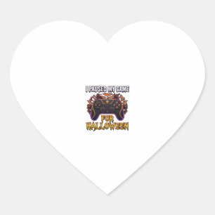 Pegatina En Forma De Corazón Juego Pausado Controlador de Halloween Murciélagos