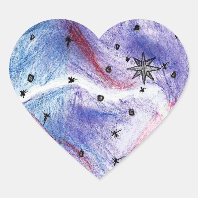 Pegatina En Forma De Corazón Kacie (Anverso)