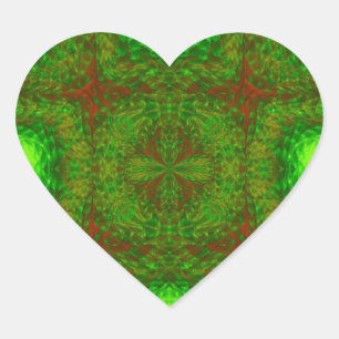 Pegatina En Forma De Corazón Kaleidoscope