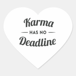 Pegatina En Forma De Corazón Karma no tiene plazos