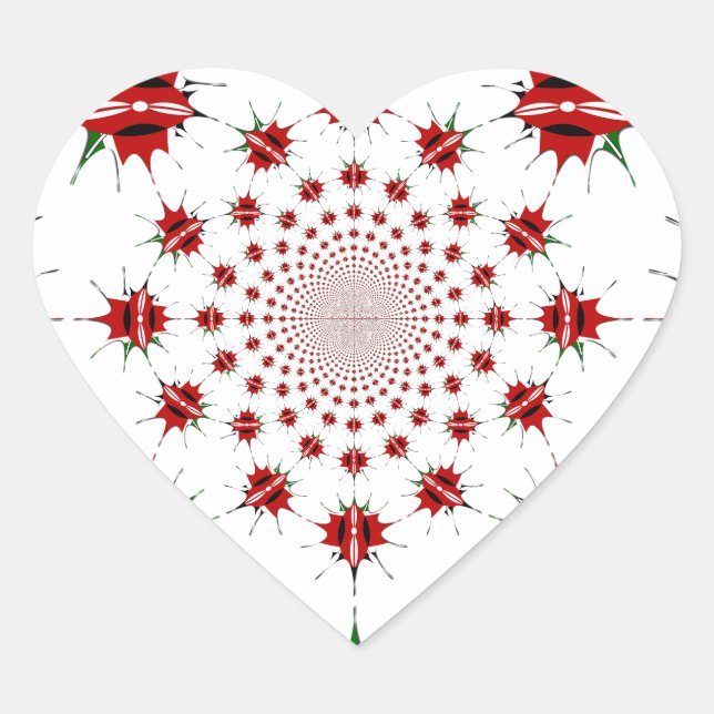 Pegatina En Forma De Corazón Kenia mágica: La identidad cultural Kaleidoscope � (Anverso)