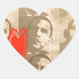 Pegatina En Forma De Corazón Kenia te queremos con el diseño de arte perspectiv