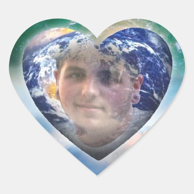 Pegatina En Forma De Corazón kyle en el corazón (Anverso)