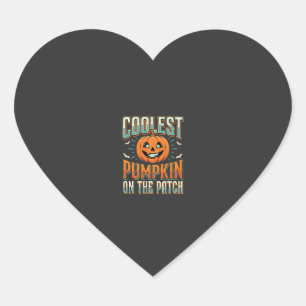 Pegatina En Forma De Corazón La Calabaza Más Genial Del Diseño De Halloween Pat