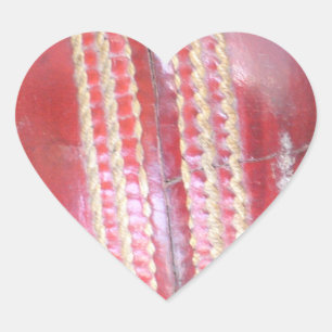Pegatina En Forma De Corazón La esfera del maestro del spin: una pelota de cric