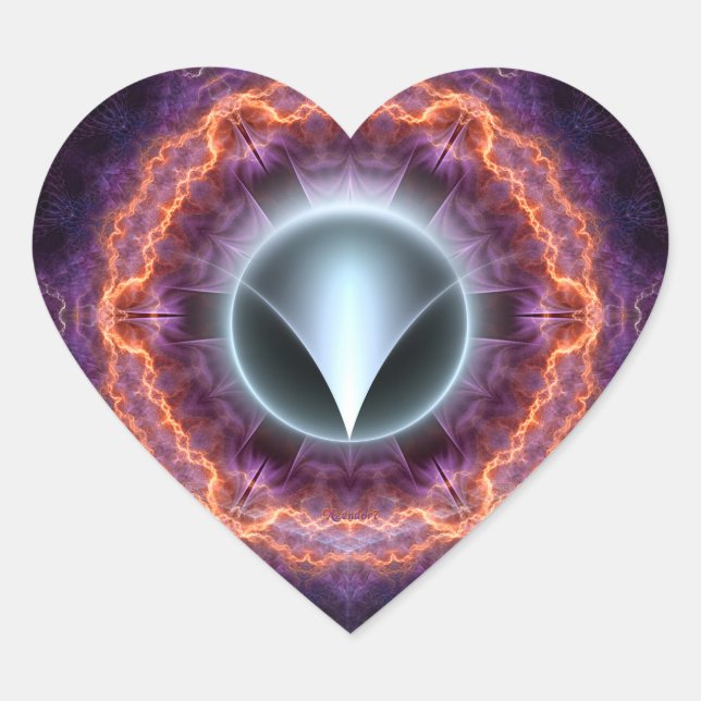 Pegatina En Forma De Corazón La estrella del emperador (Anverso)